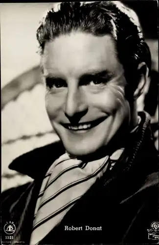 Ak Schauspieler Robert Donat, Portrait