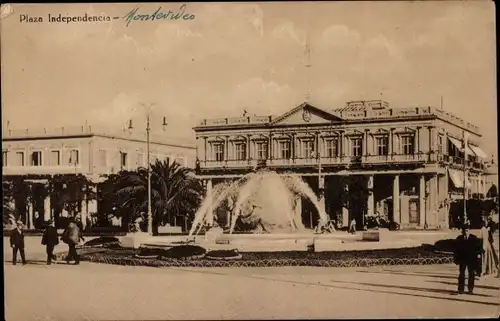 Ak Montevideo Uruguay, Plaza Independencia