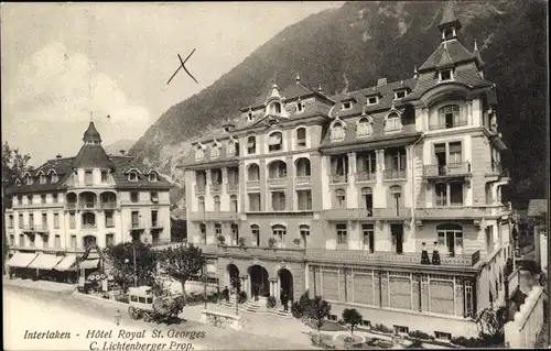 Ak Interlaken Kanton Bern Schweiz, Hotel Royal St. Georges