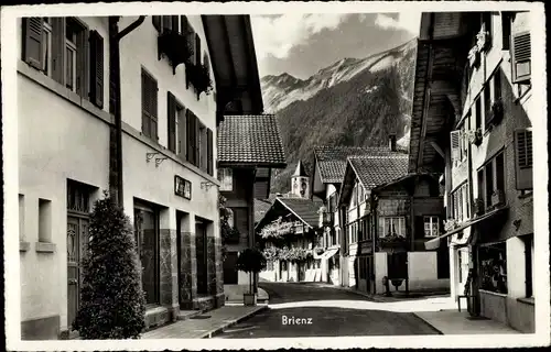 Ak Brienz Kanton Bern, Straße, Geschäfte