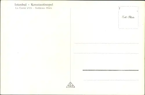 Ak Konstantinopel Istanbul Türkei, Friedhof, Goldenes Horn