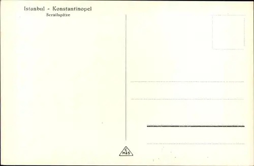 Ak Konstantinopel Istanbul Türkei, Serailspitze