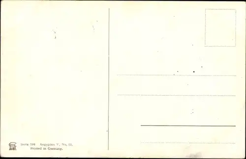 Künstler Ak Theben Ägypten, Memnon Kolosse