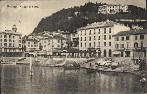 Ak Bellagio Lago di Como Lombardia, Teilansicht