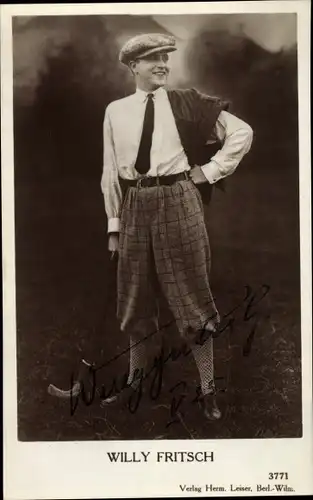 Ak Schauspieler Willy Fritsch, Portrait, Autogramm