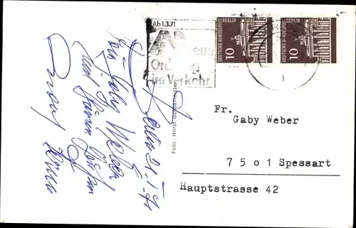 Ak Schauspieler Rudolf Fernau, Autogramm