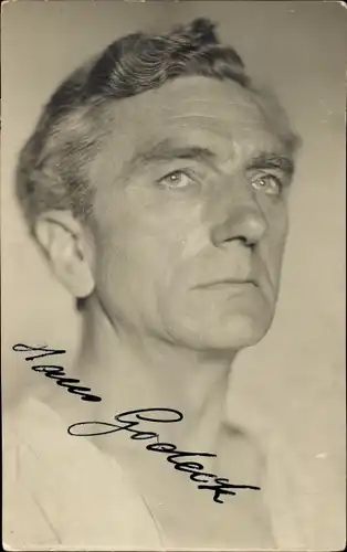 Ak Schauspieler Hans Godeck, Portrait, Autogramm