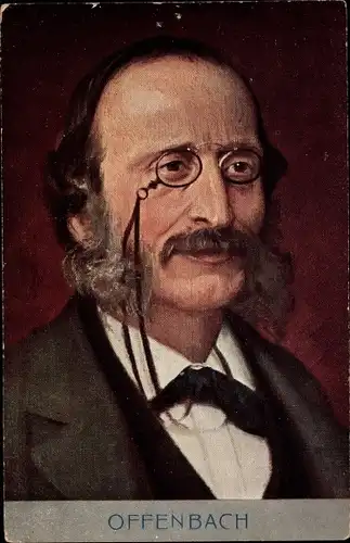 Ak Komponist Jacques Offenbach, Portrait