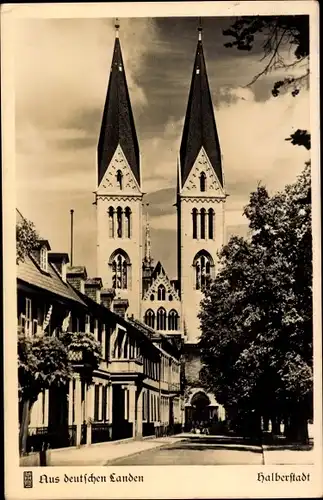 Ak Halberstadt am Harz, Kirche, Türme