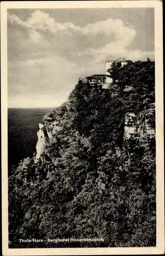 Ak Thale im Harz, Berghotel Hexentanzplatz