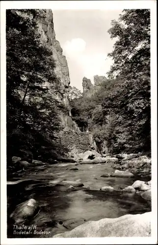 Ak Thale im Harz, Bodetor, Bodetal