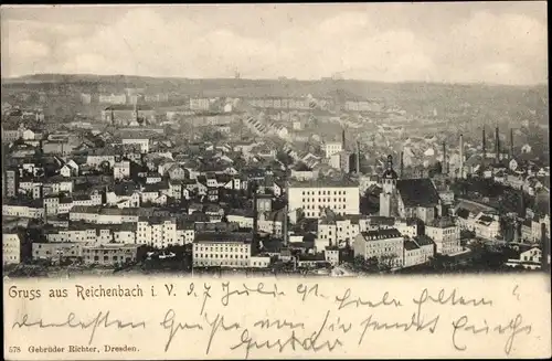 Ak Reichenbach im Vogtland, Ortsansicht