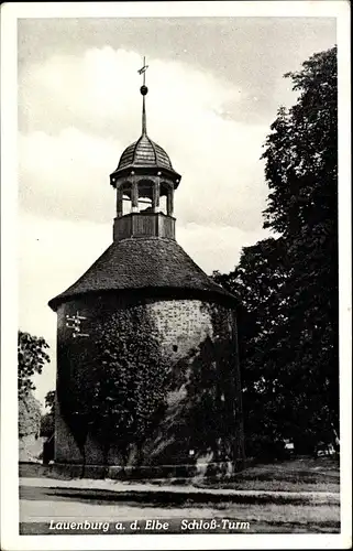 Ak Lauenburg an der Elbe, Schloss-Turm