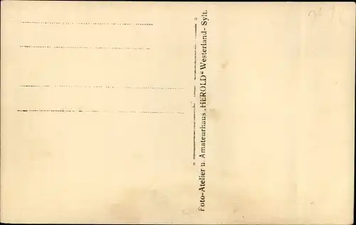 Foto Ak Westerland auf Sylt, Promenade