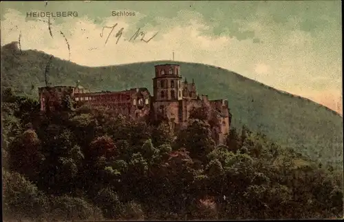 Ak Heidelberg am Neckar, Schloss