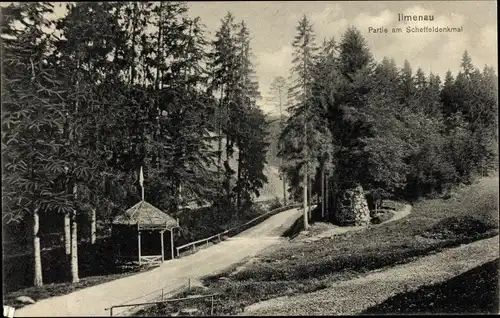 Ak Ilmenau in Thüringen, Scheffeldenkmal