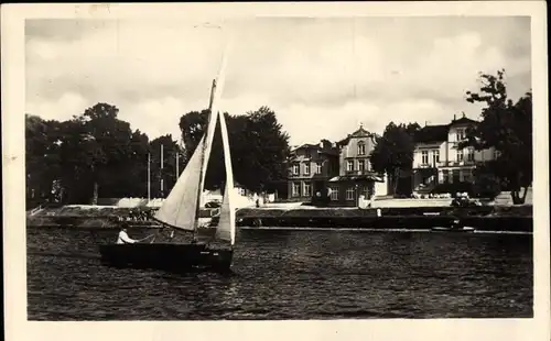 Ak Gremsmühlen Malente in Ostholstein, Dieksee, Segelboot