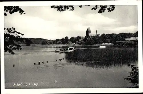 Ak Ratzeburg im Herzogtum Lauenburg, Dom vom See aus