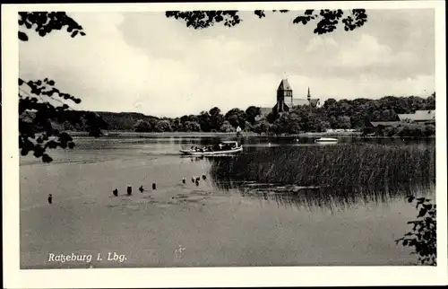 Ak Ratzeburg im Herzogtum Lauenburg, Dom vom See aus