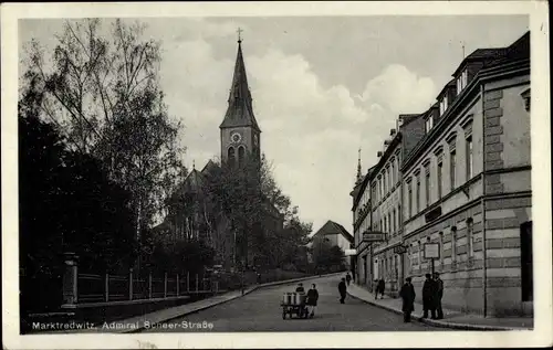 Ak Marktredwitz in Oberfranken, Admiral Scheer Straße