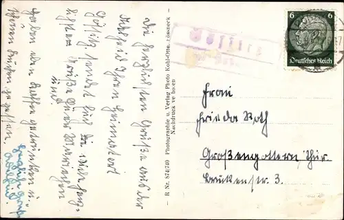 Ak Gössitz in Thüringen, Teilansichten, Gasthaus Paul Wolf