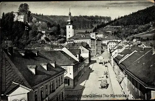 Ak Gräfenthal in Thüringen, Marktstraße