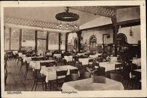 Ak Solingen im Bergischen Land, Städtischer Volksgarten