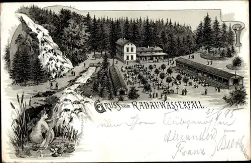 Vorläufer Litho Bad Harzburg am Harz, Radauwasserfall