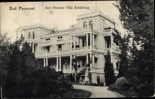 Ak Bad Pyrmont in Niedersachsen, Kur-Pension Villa Schücking