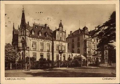 Ak Chemnitz in Sachsen, Carola Hotel