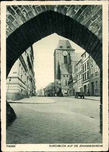 Ak Toruń Thorn Westpreußen, Johanneskirche