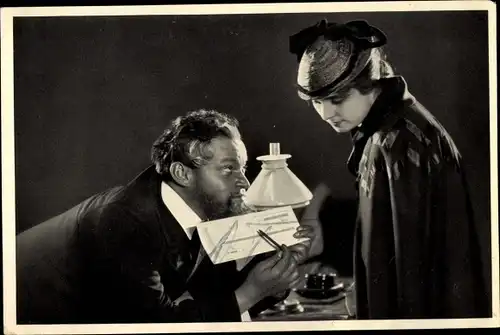 Ak Schauspieler Fritz Kortner und Olga Tschechowa in Nora, Autogramm