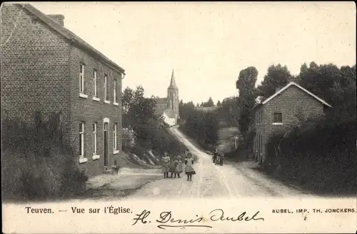 Ak Teuven Flandern Limburg, Vue sur l'Eglise