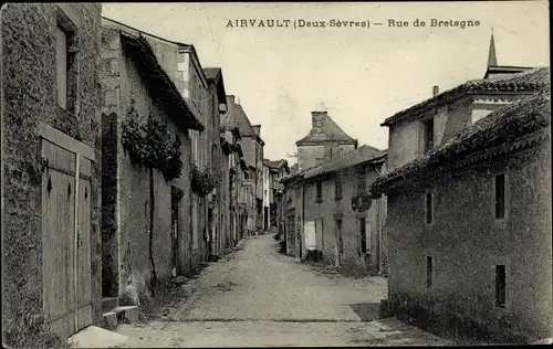 Ak Airvault Deux Sèvres, Rue de Bretagne