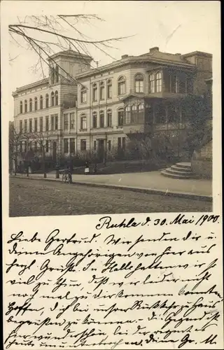 Foto Ak Thüringen ?, Gebäude, Straßenpartie