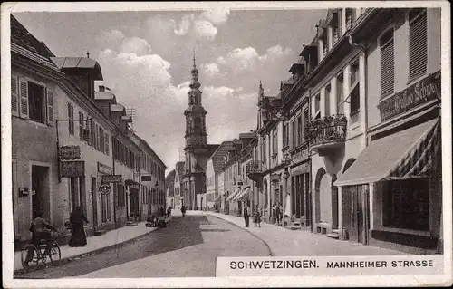 Ak Schwetzingen in Baden, Mannheimer Straße