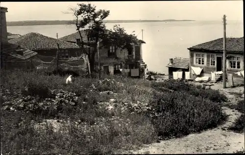 Foto Ak Sisebolu Sozopol Sisopoli Bulgarien, Häuser am Schwarzen Meer