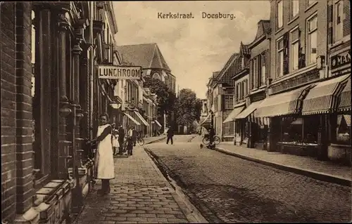 Ak Doesburg Gelderland Niederlande, Kerkstraat