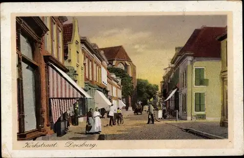 Ak Doesburg Gelderland Niederlande, Kerkstraat