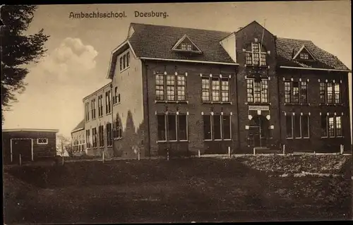 Ak Doesburg Gelderland Niederlande, Handwerksschule