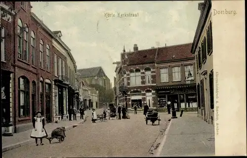 Ak Doesburg Gelderland Niederlande, Korte Kerkstraat