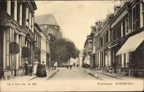 Ak Doesburg Gelderland Niederlande, Kerkstraat