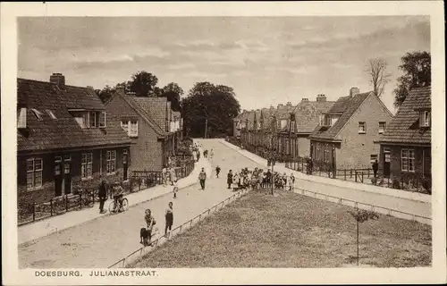 Ak Doesburg Gelderland Niederlande, Julianastraat