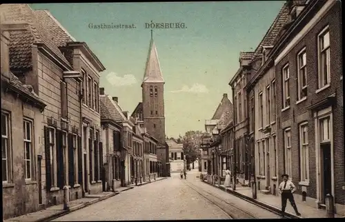 Ak Doesburg Gelderland Niederlande, Gasthuisstraat