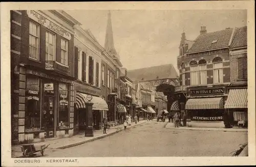 Ak Doesburg Gelderland Niederlande, Kerkstraat