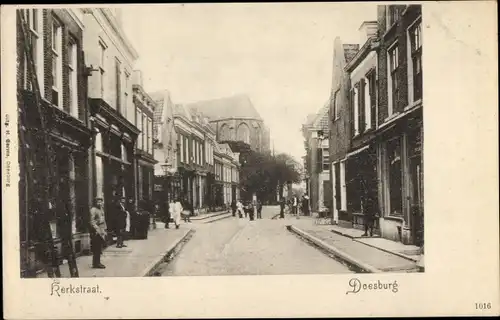 Ak Doesburg Gelderland Niederlande, Kerkstraat