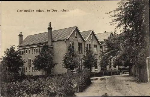 Ak Doetinchem Gelderland, Christliche Schule