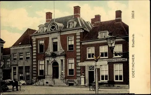 Ak Doetinchem Gelderland, Rathaus