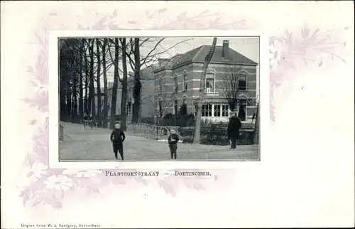 Passepartout Ak Doetinchem Gelderland, Plantsoenstraat, Gebäude, Kinder