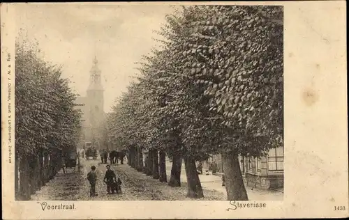 Ak Stavenisse Zeeland Niederlande, Voorstraat